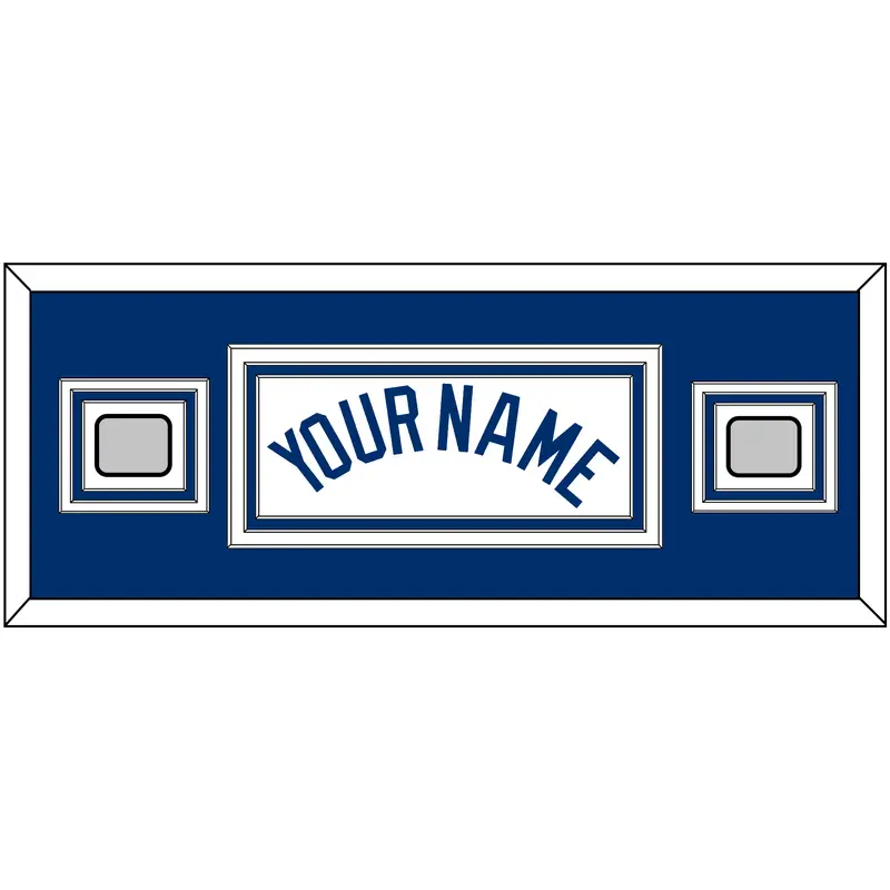 Los Angeles Name & 2 World Series Jersey Patches - Home White - Triple Mat 4