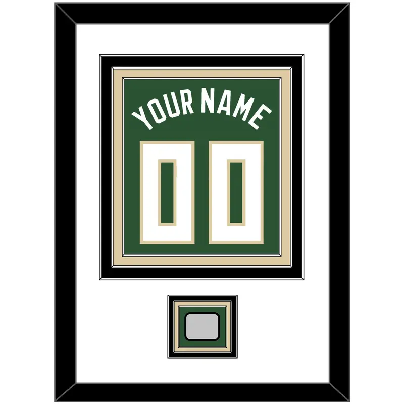 Milwaukee Name & Number With Champions Patch - Green Icon - Triple Mat 1