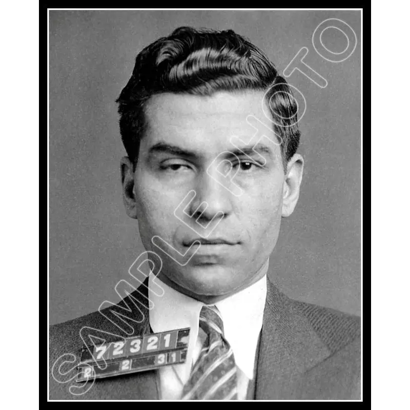 1931 Lucky Luciano 8X10 Photo - Mugshot - 2855