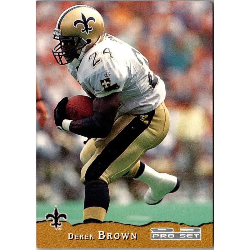 1993 Pro Set Derek Brown #296 Rookie