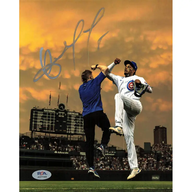 Christopher Morel signed 8x10 photo PSA Autographed Chicago Cubs