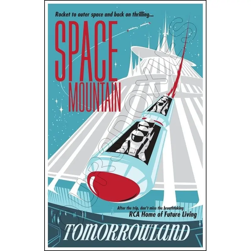 Disneyland Space Mountain #1 Poster 11X17 - 1254