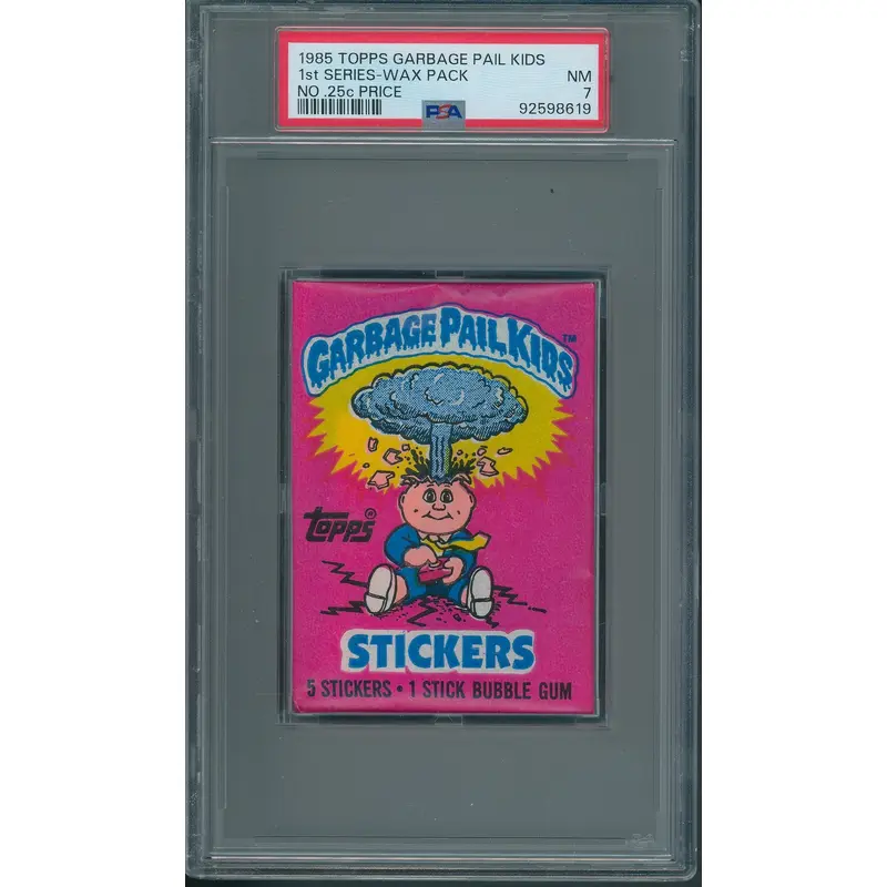 1985 Topps Garbage Pail Kids Unopened 1st Series Wax Pack PSA 7 (w/o price)