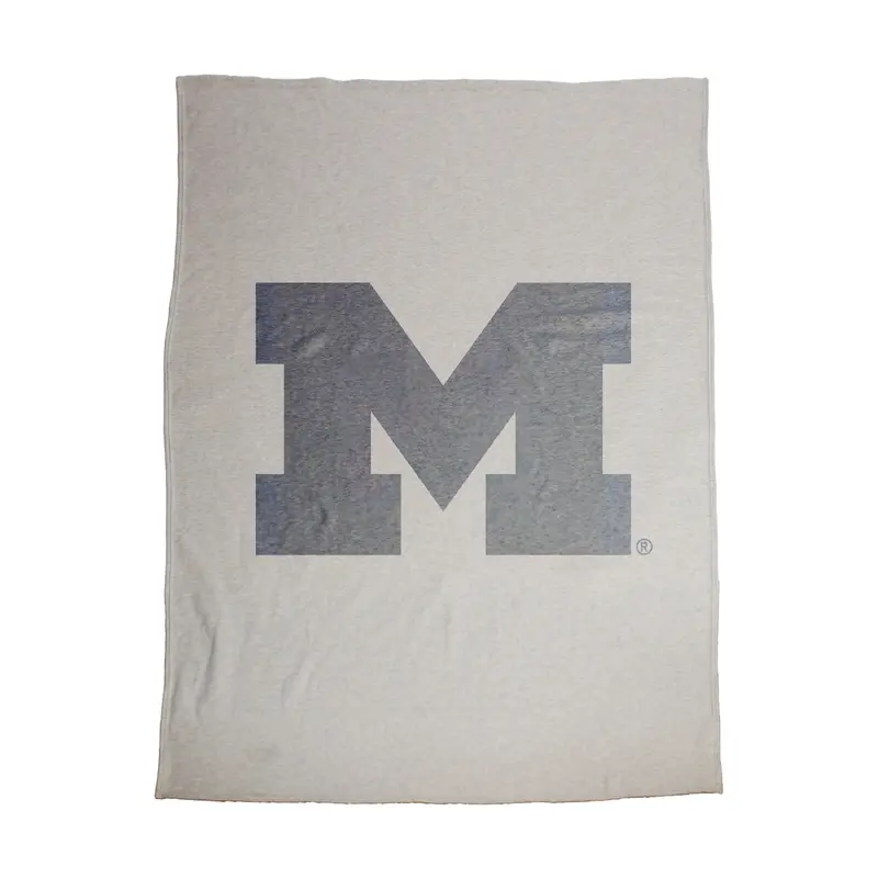 Michigan Oversized Logo Sublimated Sweatshirt Blanket