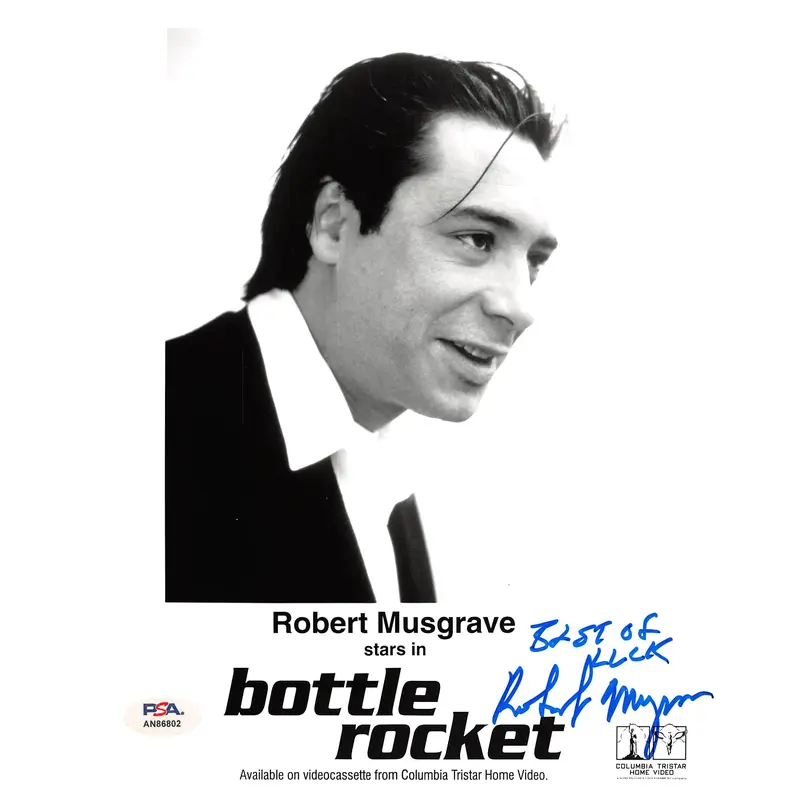 Robert Musgrave Bottle Rocket "Best Of Luck" Signed 8x10 Photo PSA/DNA #AN86802