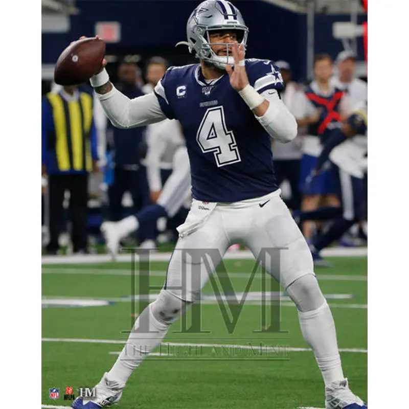 Dak Prescott "Action" Dallas Cowboys QB Premium 16x20 NFL Poster Print- Highland Mint