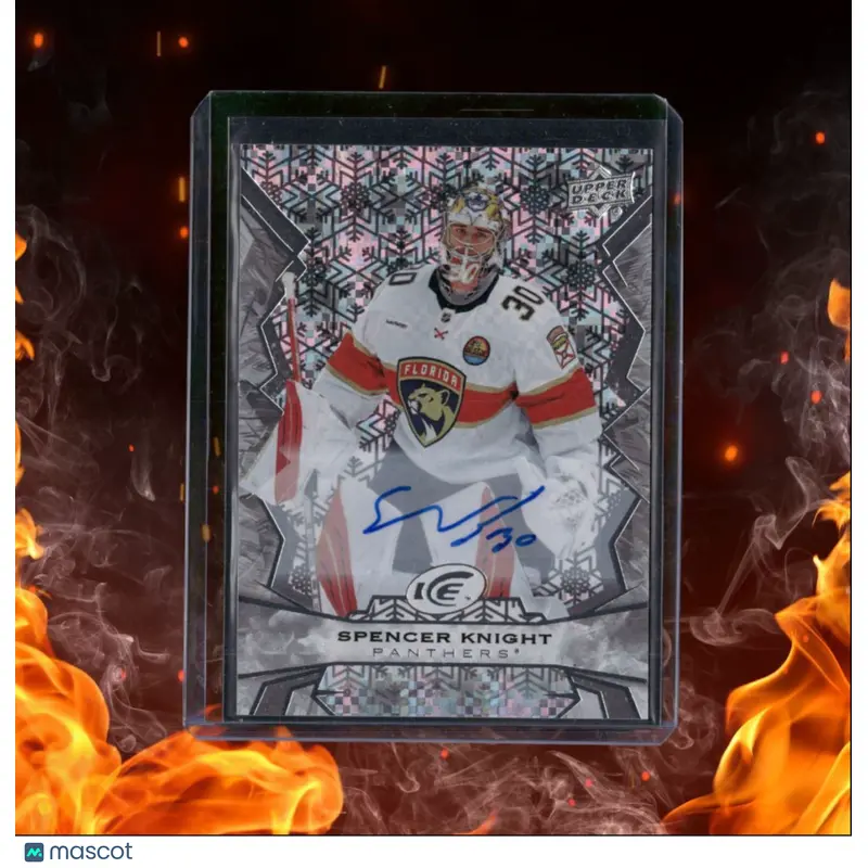 2022-23 Upper Deck Ice Spencer Knight Snowflake Auto #90