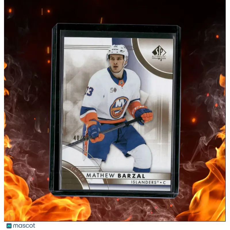 2023-24 SP Authentic Mathew Barzal Limited Gold 40/99 #91