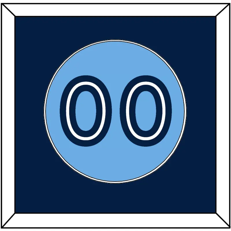 Toronto Number - Alternate Light Blue - Single Mat 2