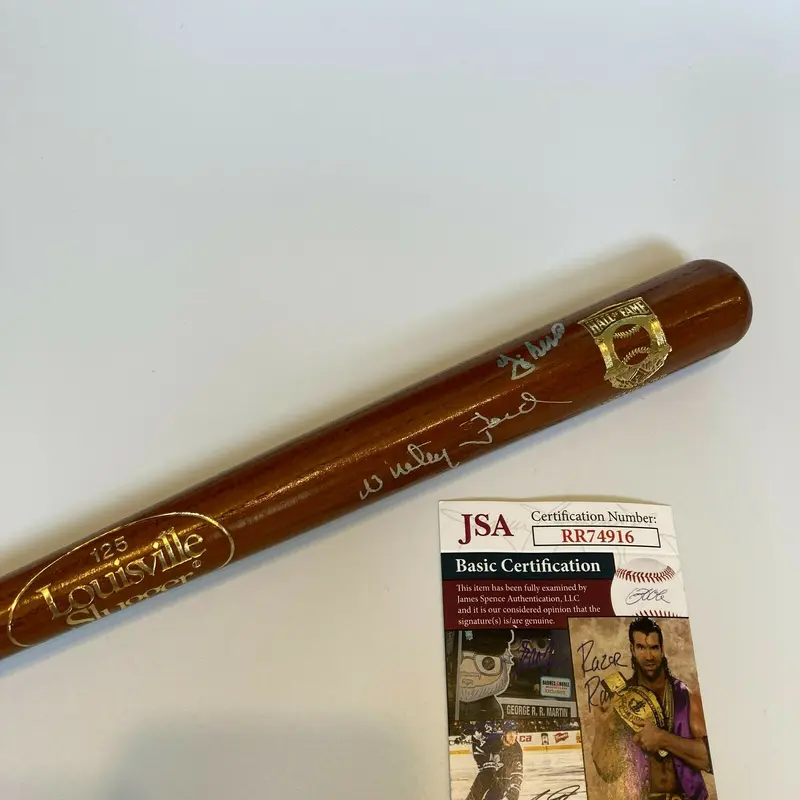 Yogi Berra Whitey Ford Signed Cooperstown Hall Of Fame Mini Baseball Bat JSA COA