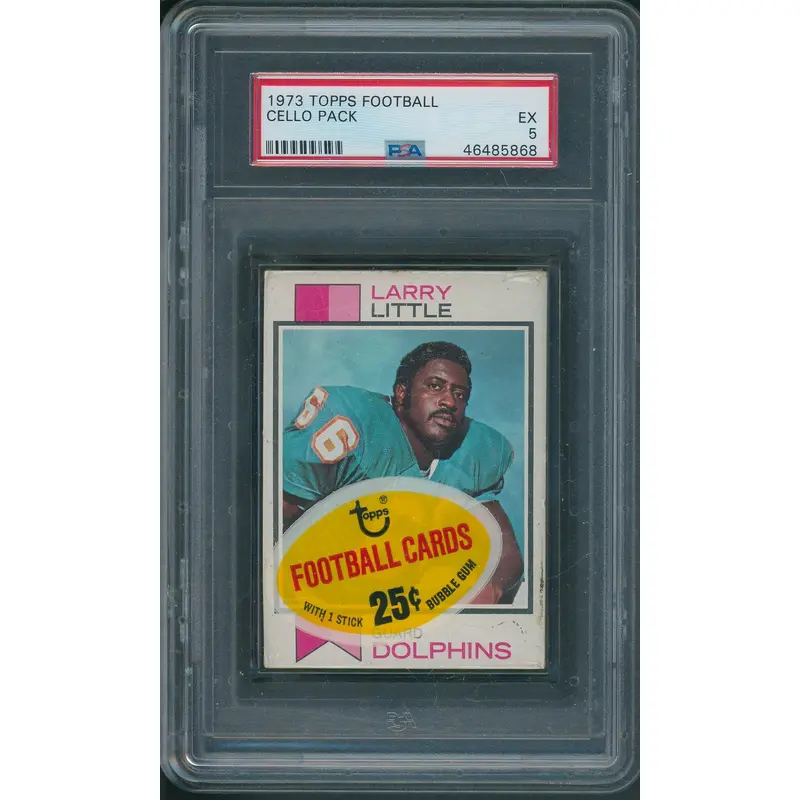 1973 Topps Football Cello Unopened Cello Pack PSA 5 *5868 (Read)