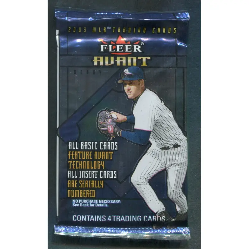 2003 Fleer Avant Baseball Unopened Pack (Hobby) (4)