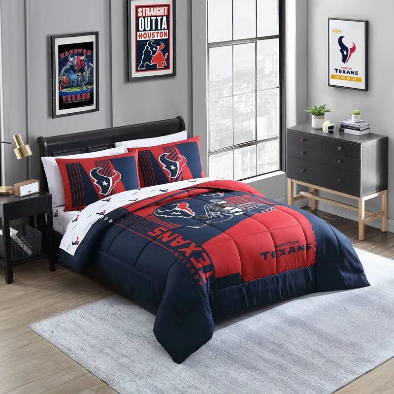 Houston Texans Status Bed In A Bag Queen