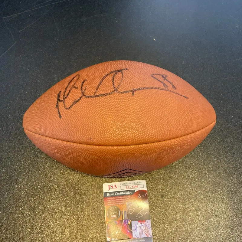 Michael Irvin Signed Autographed Official NFL Wilson Football JSA COA