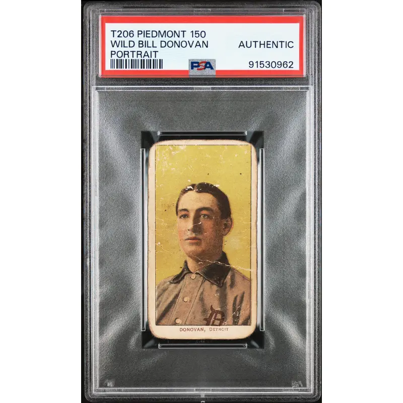 Wild Bill Donovan Portrait 1909-11 T206 Piedmont 150 PSA Auth
