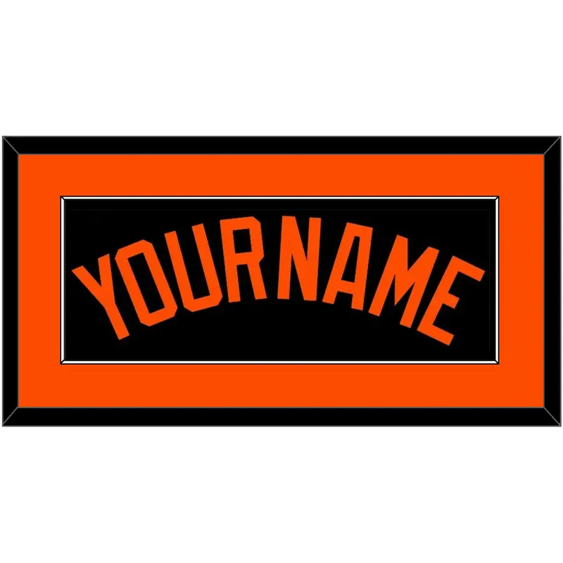 Baltimore Name - Alternate Black - Single Mat 2