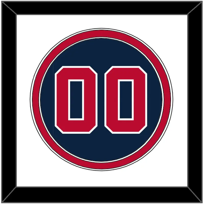 Atlanta Number - Alternate Road Blue - Double Mat 1