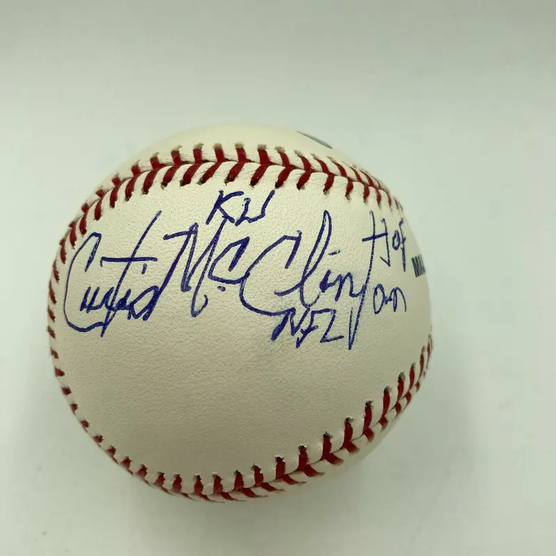 Curtis McClinton NFL HOF Signed Official Major League Baseball JSA COA