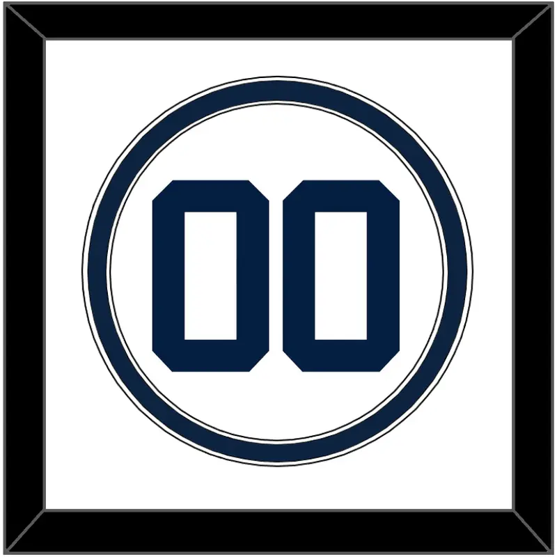 Detroit Number - Home White - Double Mat 1