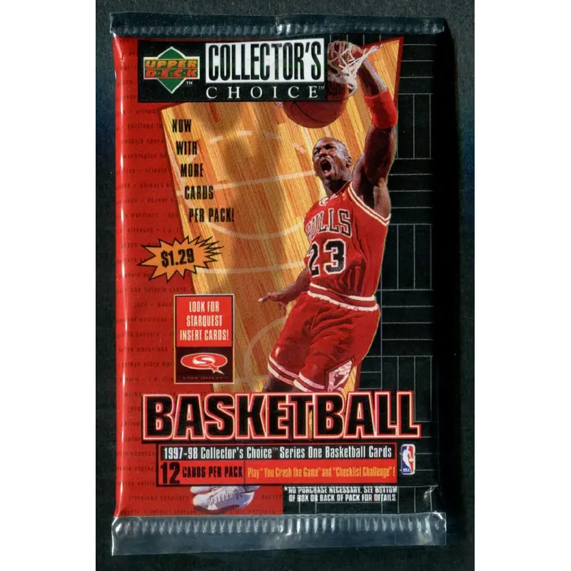 1997/98 Upper Deck Collector's Choice Basketball Unopened Series 1 Pack (Retail) (12)