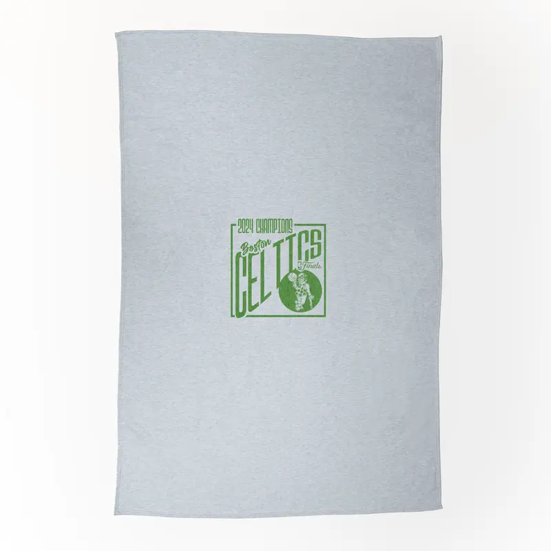 Boston Celtics 2024 NBA Champions Sublimated Sweatshirt Blanket