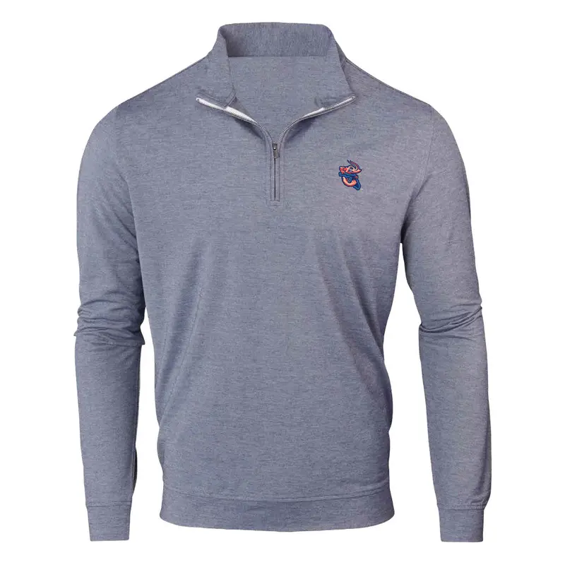 Jacksonville Jumbo Shrimp The Cowford Collection Butter Stripe Navy 1/2 Zip