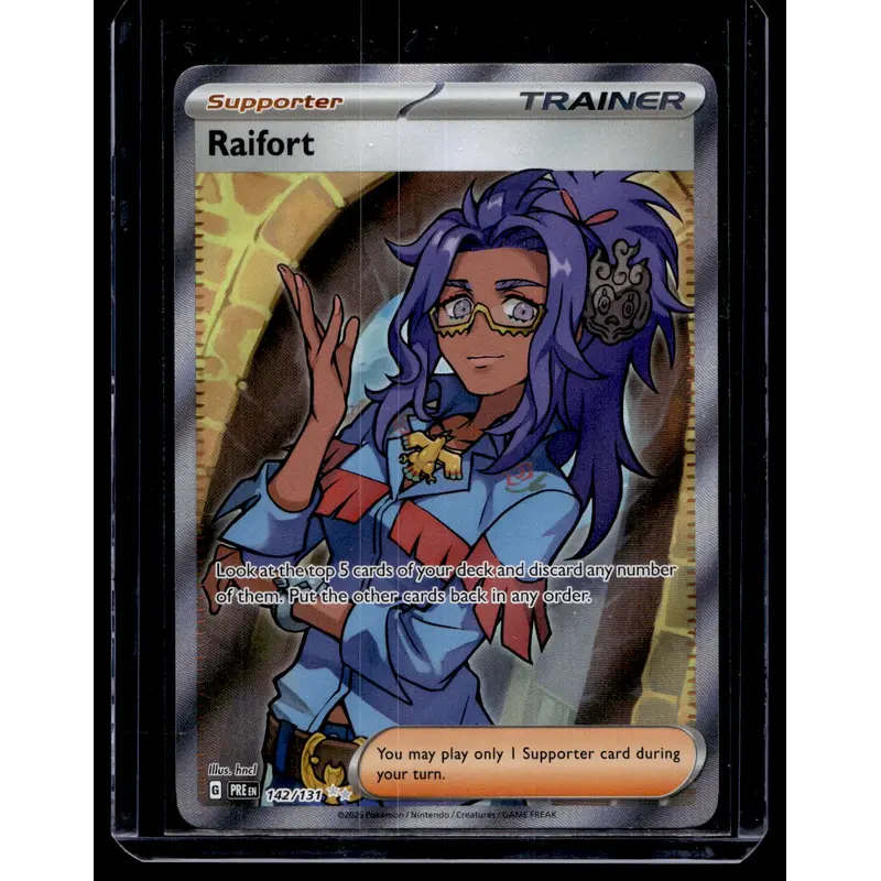 2025 Pokemon - Scarlet & Violet - Prismatic Evolutions - Ultra Rare - Raifort #142