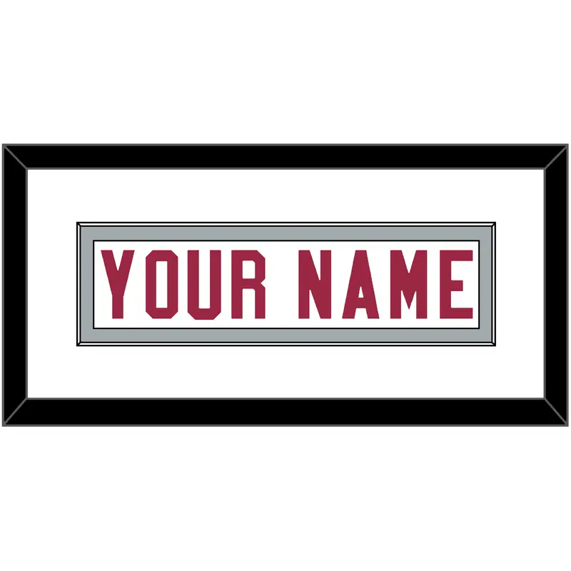 Arizona Nameplate - Road White - Single Mat 1