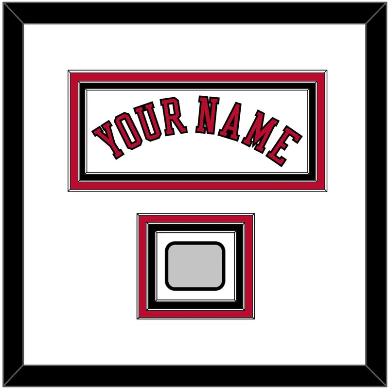 Chicago Name & 2X Champions Patch - Home White (1986-2017) - Triple Mat 1