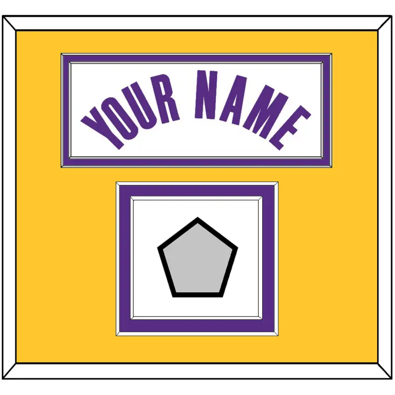 Los Angeles Name & Trophy Patch - White Association - Double Mat 3