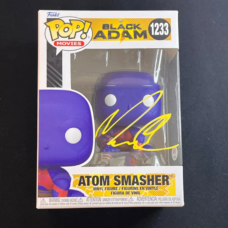 Noah Centineo Signed Atom Smasher Funko Pop #1233 PSA/DNA Black Adam
