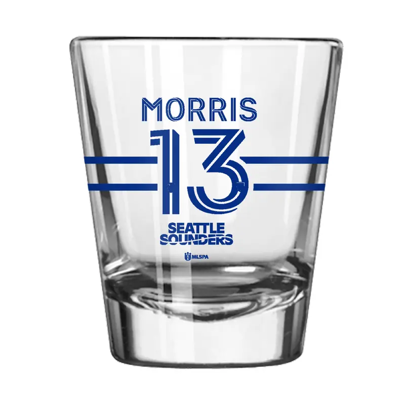 Seattle Sounders 2oz Jordan Morris Shot Glass