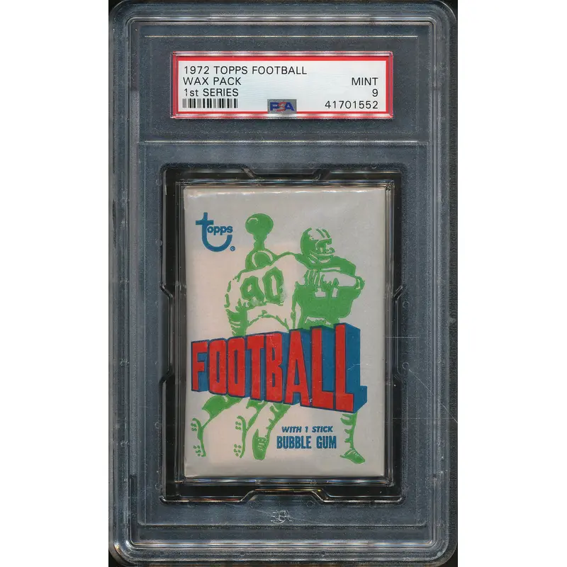 1972 Topps Football Unopened Series 2 Wax Pack PSA 9