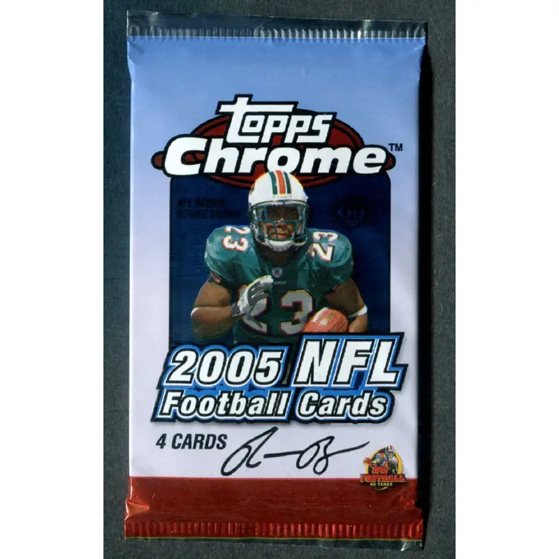 2005 Topps Chrome Football Unopened Pack (Hobby) (4)