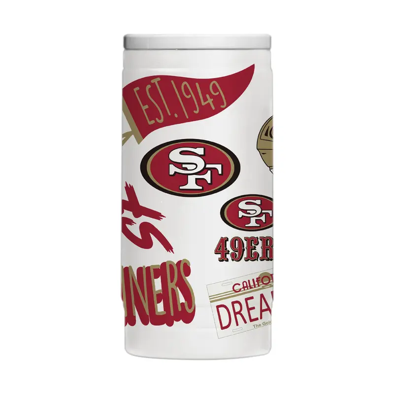San Francisco 49ers 12oz Native Powdercoat SlimCan Coolie