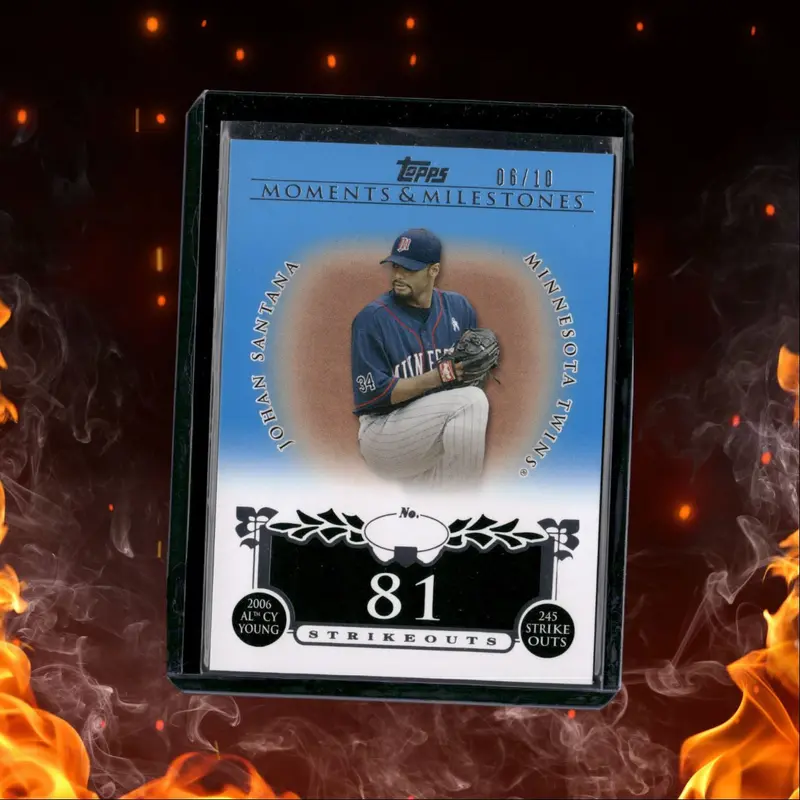 2008 Topps Moments & Milestones Johan Santana 06/10 #87