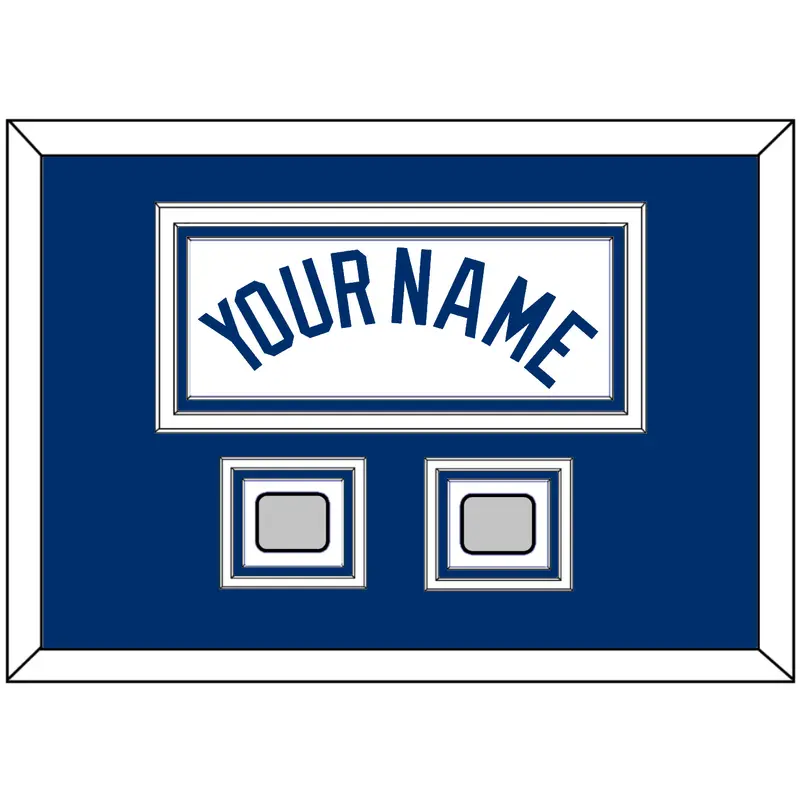 Los Angeles Name & 2 World Series Champions Patches - Home White (2007-2023) - Triple Mat 3