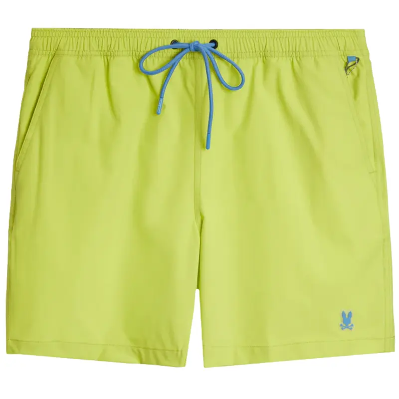 PSYCHO BUNNY SHORT GREEN PSYCHO BUNNY HYDROCHROMIC SWIM TRUNK B6W321B2SW LIME