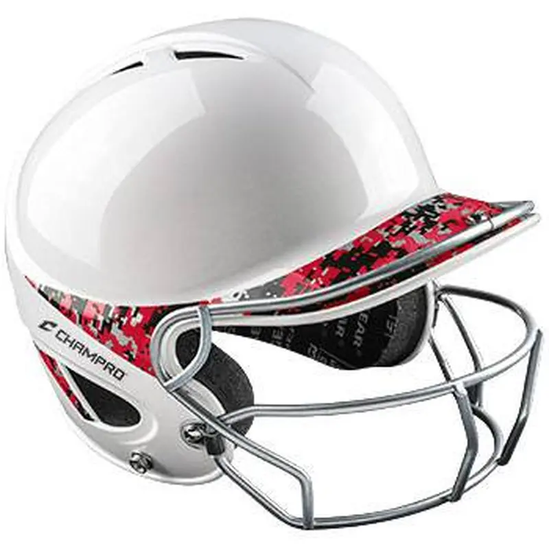 New Champro Two-Tone Performance Batting Helmet w/ Facemask Size 7 - 7 1/2