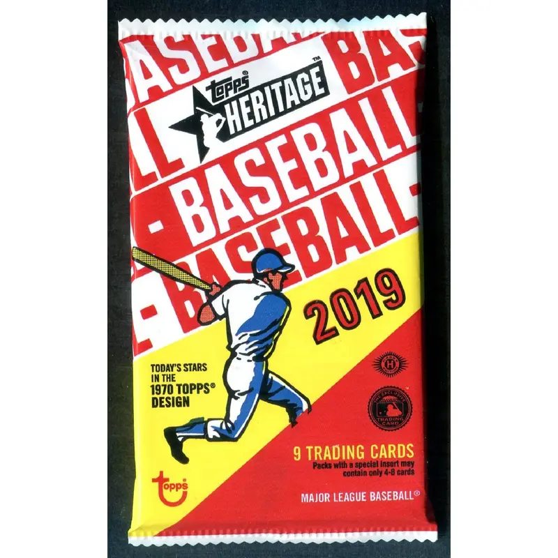 2019 Topps Heritage Baseball Unopened Pack (Hobby) (9)
