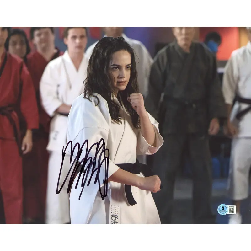 Mary Mouser Cobra Kai Authentic Signed 11x14 Horizontal Photo BAS #BS96992