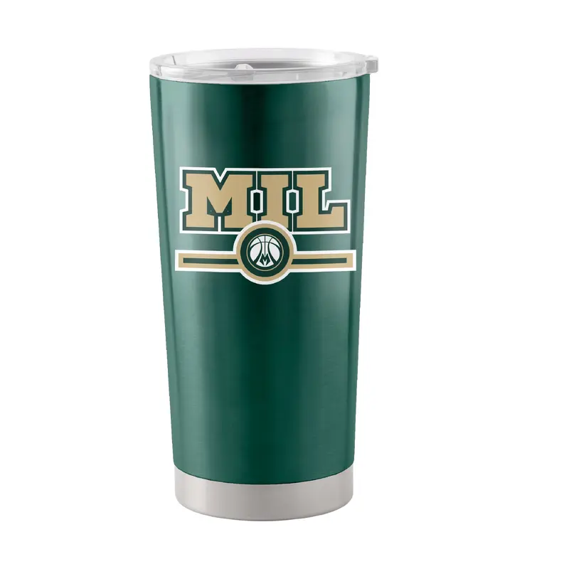 Milwaukee Bucks Letterman 20 oz Stainless Tumbler