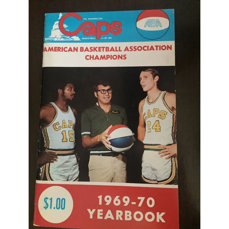 1969-70 Washington Caps ABA Basketball Media Guide