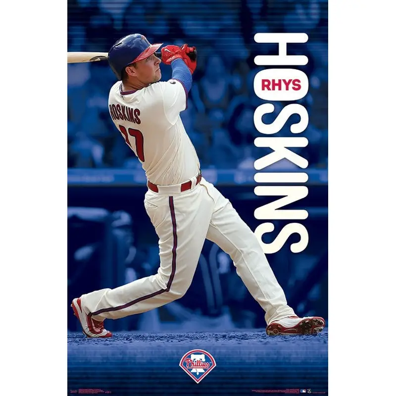 Rhys Hoskins "Superstar" Philadelphia Phillies MLB Baseball Action POSTER - Trends 2018