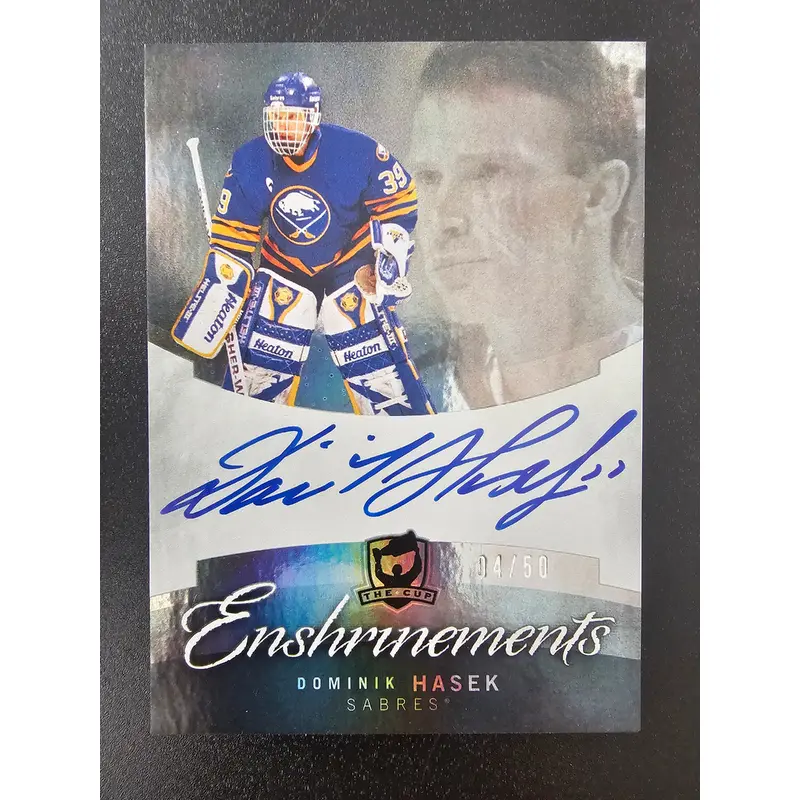 2012-13 Upper Deck The Cup - Cup Enshrinements - Dominik Hasek #CE-DH /50