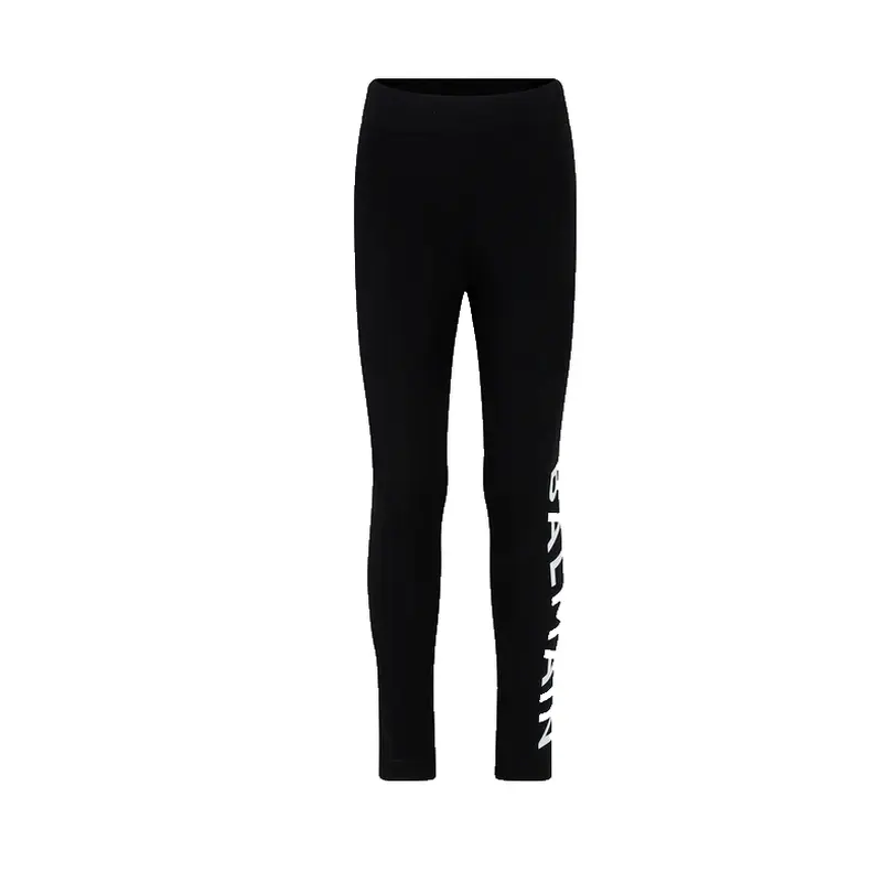 BALMAIN WOMEN LEGGINGS W/LOGO DOWN LEG BT6A90 930BC