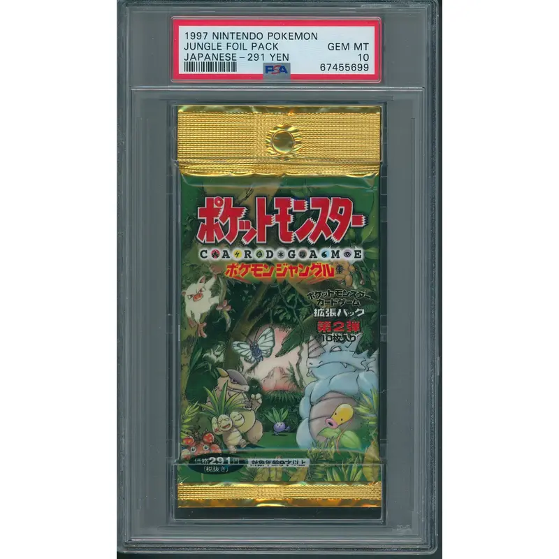 1997 Pokemon Jungle Unopened Pack Japanese 291 Yen PSA 10 *5699