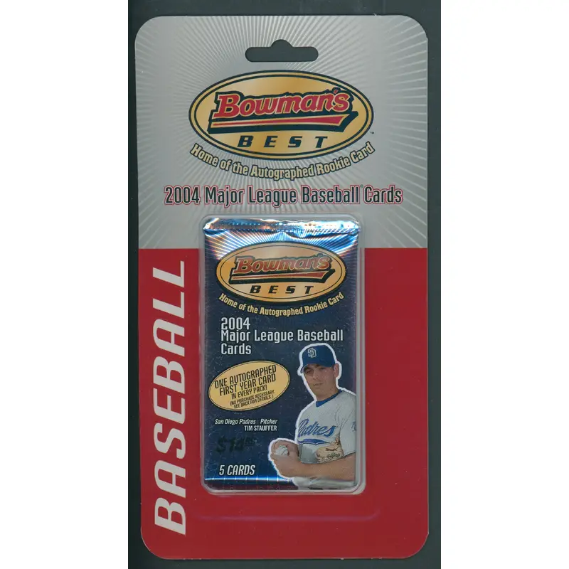 2004 Bowman's Best Baseball Blister Pack