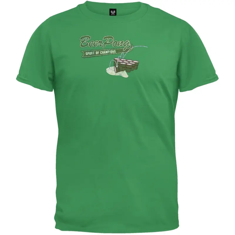 Beer Pong Green T-Shirt