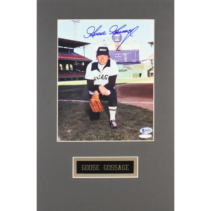White Sox Goose Gossage Authentic Signed 8x10 Matted Photo BAS #H92871